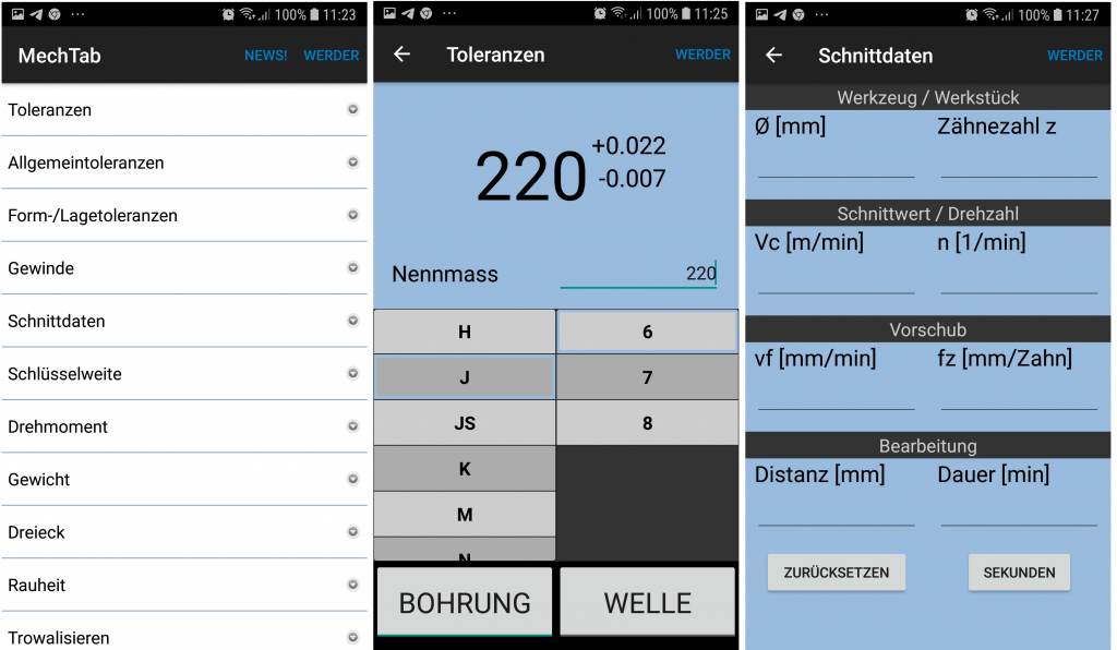 Android Handy-Apps - MechTab
