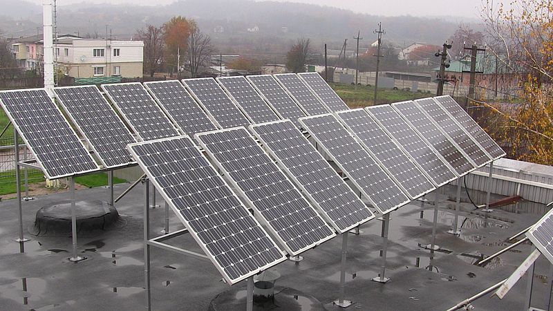 Strom aus Sonnenenergie:  Fotovoltaik